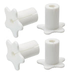 4pc Starlink Cable Grommet 5/8" Silicone Waterproof Wall Hole Pass Through Split Cable Bushings for TV Wire Ethernet Cord, Starlink Cable Routing Kit Accessories, 27.6mm/1.09" Ht, White