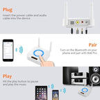 [Upgraded] 1Mii Bluetooth 5.1 Receiver, Long Range HiFi Bluetooth Audio Adapter w/ 3D Surround aptX HD Low Latency, Optical RCA AUX 3.5mm Coaxial for Home Stereo System - B06Pro Grey