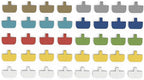 Cable Labels Large Size, XIAOXI Write On Cord Label, Wire Labels, Cable Tags and Wire Tags for Cable Management and Identification - 40 Pcs (Multi-Color)