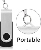 KEXIN 64GB Flash Drive 20 Pack Flash Drive Bulk USB Thumb Drive 64 GB USB Drive USB 2.0 Flash Drive with Led Indicator, Black