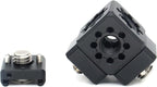 Camera Hot Shoe Extension Bracket Cold Shoe Mounts for Camera Cage Tripod Magic Arm Microphone LED Video Light, Shoe Mount Holder with 1/4'' 3/8'' Arri Thread and Arri-locating Hole