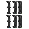 ICC CAT5e Patch Panel, UL Listed & PoE++ Rated Gigabit Applications, Wall Mount 12 Port Network Patch Panel with Rear 110 IDC Terminal Blocks and 89D Wall Mount Bracket, Black, 6-Pack