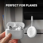 Avantree SoundJet R1 – Airplane Bluetooth Adapter for Headphones & AirPods, aptX Adaptive, Qualcomm Chipset, 20H Battery, Wireless Audio Transmitter for in-Flight Travel Essentials - White
