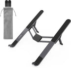 SODI [Innovative Compact] Foldable Laptop Stand for Desk, Lightweight Portable Laptop Stand for Business Trip, Library, Cafe, 6 Level Height Ergonomic Aluminum Computer Stand for MacBook 10-16"