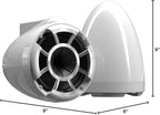 wet sounds Rev 8 White V2 Revolution Series 8" White Tower Speakers w/X-Mount