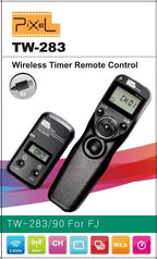 Pixel Wireless Shutter Release Timer Remote Control TW283-90 Compatible with Fujifilm GFX50S X-Pro2 X-H1 X-T2 X-T1 X-T10 X-T20 X-T100 X-E2S X-E2 X-M1 X-A3 X-A2 X-A1 X-A10 X100F X100T X70 X30 XQ2 XQ1