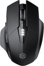 INPHIC Multi-Device Bluetooth Mouse, Upgraded Visible Battery, 2400 DPI, Silent Ergonomic Computer Wireless Mouse for Laptop, Mac, PC etc.