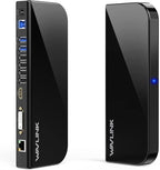 WAVLINK USB Laptop Docking Station Dual Monitors, DisplayLink Computer Dock for M1 M2 Mac and Windows, ChromeOS, Ubuntu 20.04/22.04 (HDMI & HDMI/DVI/VGA, 6xUSB Ports, LAN, Audio)