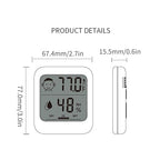 Pack of 2 Digital Thermometer and Hygrometer with Comfort Face Display, Hygrometer, Stand, Magnet, Hanging, Simple, Infectious Disease Prevention, Heat Stroke Prevention