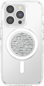 PopSockets Phone Grip for MagSafe with Kickstand, Magnetic Stand, Swappable Top, Secure Hold for iPhone MagSafe Cases, Phone & Tablet Grip - FATA Morgana Chrome