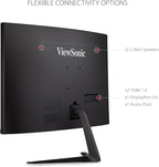 ViewSonic VX2718-PC-MHD 27 Inch Curved 1080p 1ms 180Hz Gaming Monitor with FreeSync Premium, Eye Care, HDMI and Display Port