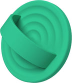 Magnetic Phone Ring Grip Holder, Silicone Finger Loop Grip, Compatible with MasSafe, Back of Phone for iPhone Pro Max/Plus/16/15/15/14/13/12 Series, Emerald Green