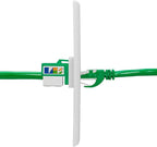 Cmple - 10 Pack Cat6 Keystone Jack Insert Punch Down RJ45 Connectors RJ45 Keystone Jack 90 Degree Female for Wall Plates, Patch Panels, Patch Cables, Ethernet Cables - Green