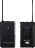wenwen Wireless Microphone System Pro Audio 8 Channel UHF 8 Lavalier Bodypacks 8 Lapel Mic 8 Headsets for Karaoke System Meeting Church Speaking Conference Wedding Party Frequency B