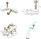 STEREN Coaxial Cable Clips - Cable Holder - Wire Clips - Siding Clips for Hanging - Cord Holder for Desk - Cable Clamps - Cord Clip - Wire Organizer Clips - Tv Mount Screws - White - 10 Pack