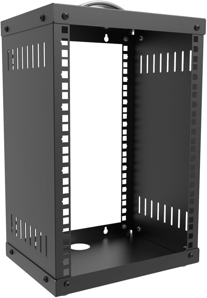 8U Small Network Cabinet-10 inch Server Rack for 10" Server, Network, Audio, and Video Equipments at Home or Office (8U)