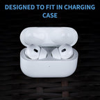 Comply TrueGrip MAX | Premium Memory Foam Replacement Earbud Tips for Apple AirPods Pro 1 & 2 | Long Lasting Comfort, Extreme Durability, Secure Fit, Superior Noise Isolation| White (Medium) (1 Pair)
