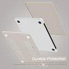 CISSOOK Compatible with MacBook Air 13.6 inch Case 2025 2024 2023 2022 Release M4 M3 M2 Chip, Plastic Hard Shell Case & Keyboard Cover for MacBook Air 13 A3240 A3113 A2681, Beige
