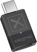 Creative BT-W5 Smart Bluetooth 5.3 Audio Transmitter with aptX Adaptive, High-Resolution 24-bit / 96 kHz Audio, Device-Switching Function, Works with PC/Mac/Gaming Consoles