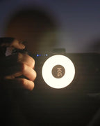 KraftGeek Magnetic Selfie Light for iPhone Magsafe, Portable Phone Ring Light for Video Recording, Rechargeable Lightweight Travel LED Cell Phone Light, Black