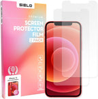 SIELO 2 Pack Matte Screen Protector for iPhone 12, 9H Hardness Shatterproof & paper-feel PET Film, Anti-Glare & Anti-Fingerprint Case Friendly iPhone 12 Paper Screen Protector Film.