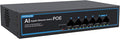 4 Port Gigabit PoE Switch with 2 Gigabit Uplink, 1000Mbps, 802.3af/at, 65W Built-in Power, Vlan, Unmanaged Metal Plug and Play, Ideal for NVR and Power Over Ethernet Security Cameras