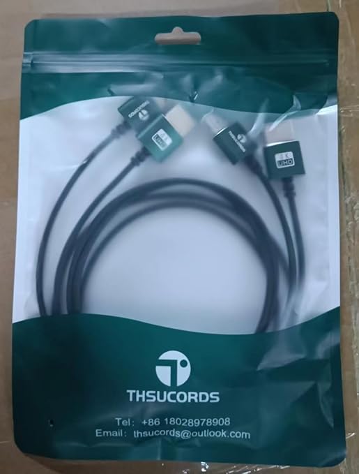 Thin HDMI to HDMI Cable 3.3FT 2 Pack, Ultra Slim & Flexible HDMI Cord Supports High Speed 4K@60Hz 18gbps 2160p 1080p