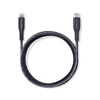 CASETiFY Powerthru USB-C to Lightning Cable (2m/6.6ft) - Black