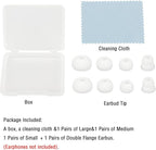 Silicone Ear Tips Earbud Replacement Tips Earbuds Eargels Earpads Earbuds Tips Compatible with Powerbeats 2/3 Wireless Beats by Dre Headphones,4 Pairs(White)