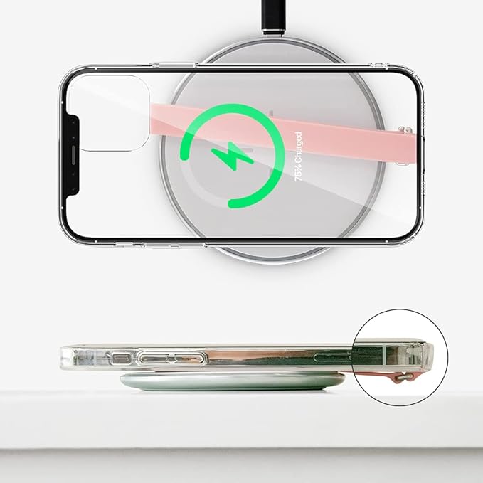 C-Shaped Clip Finger Phone Grip, Sinjimoru Silicone Cell Phone Strap for Phone Case with Clip as Phone Loop Holder for iPhone Case & Samsung Phone. Sinji Loop Clip Navy 210