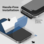 3-Pack Anti-Blue Light Matte Screen Protector For iPhone 12/12 Pro [Support Fingerprint Unlock] Anti-Glare, Anti-Fingerprint [Eye Protection] Bubble-Free Installation with Alignment Jig