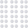 36 Pieces Small Earbud Tips Soft and Comfortable Ear Bud Replacement Pieces Silicone Fit Most in-Ear Headphones，Inner Hole 3.8mm -5.5mm，Small Clear White Replacement Eartips
