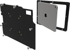 TABcare Anti-Theft Acrylic VESA Enclosure Made for Apple iPad 10 10.9" 2022, iPad 11 11" 2025 with Low Profile Wall Mount Kit & 90-Degree Angle USB C Charge Cable (Black)