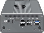 CWWK Intel Alder Lake N100(4C/4T Up to 3.4GHz)/N305(8C/8T Up to 3.8GHz) Dual SFP+10GbE Mini PC|4xIntel I226-V 2.5GbE |DDR5 Memory|PCI-E x4|HDMI+DP+Type-C (10 Gigabit N305, 16G RAM 1TB SSD)