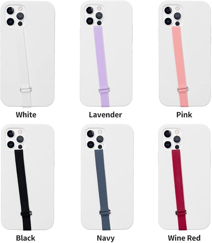 C-Shaped Clip Finger Phone Grip, Sinjimoru Silicone Cell Phone Strap for Phone Case with Clip as Phone Loop Holder for iPhone Case & Samsung Phone. Sinji Loop Clip Wine Red 200