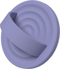 Magnetic Phone Ring Grip Holder, Silicone Finger Loop Grip, Compatible with MasSafe, Back of Phone for iPhone Pro Max/Plus/16/15/15/14/13/12 Series, Lavender