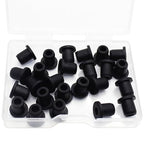 25 Pcs 1/4" Drill Hole, 3/16" ID Silicone Rubber Grommets for Wiring, Automotive Firewall Hole Plug, Small Top Hat Grommet for Vinyl Tubing in Hydroponic Irrigation System Metal Wall Drywall