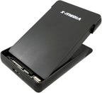 X-MEDIA XM-EN2279U3 2.5-Inch Tool-Free USB 3.0 SATA SSD HDD Hard Disk Drive External Enclosure Case | Support 7mm / 9.5mm Height HDDs