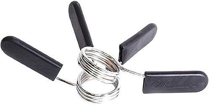 2Pcs Black 2 Inch Barbell Clamps, Stainless Steel Spring Collar Clips Weight Bar Clamps Dumbbell Barbell Handle Locking Clip for Weightlifting Strength Gym Fitness Training Accessories, Collars