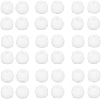 36 Pieces Large Earbud Tips Soft and Comfortable Silicone Earbud Tips Ear Bud Replacement Pieces Silicone Fit Most in-Ear Headphones，Inner Hole 3.8mm -5.5mm，Large White Earbuds Silicone Tips