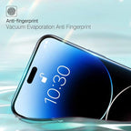 PERFECTSIGHT Sapphire Anti Glare Anti Blue Light Screen Protector Designed for iPhone 14 Pro Max - Eye Protection Diamond Hard Tempered Glass - Matte Military Grade Shatterproof Bubble Free (6.7 inch)