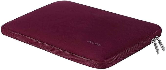 MOSISO Laptop Case 13.3 inch, 13-13.3 inch Laptop Sleeve Bag Compatible with MacBook Air/Pro 13 / Pro 14, HP Dell ASUS Lenovo Notebook, Neoprene Computer Sleeve Bag with Small Case, Wine Red