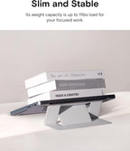 MOFT Laptop Stand for Desk, Adhesive MacBook Computer Stand with 2 Adjustable Viewing Angles, Foldable and Portable Laptop Riser Compatible with 11"-16" Laptops, Misty Cove