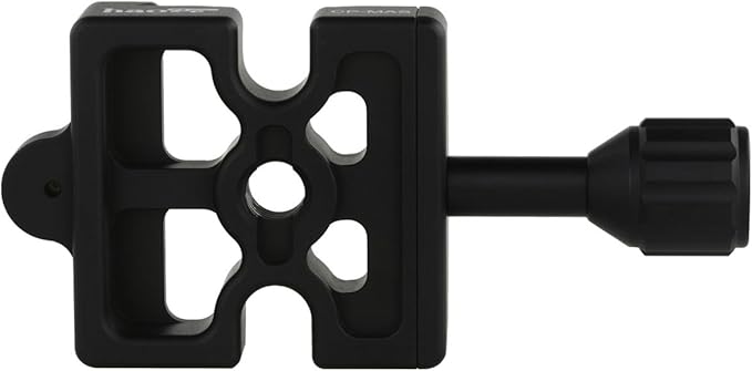 Haoge CP-MAS Screw Knob Clamp Adapter Mount for Quick Release QR Plate Camera Tripod Ballhead Monopod Ball Head Fit Arca Swiss and Manfrotto 200PL-14 RC2 Plate