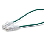 TRUECABLE Cat6 Component Rated Patch Cable, Unshielded (U/UTP), 1ft, Green, 28AWG Solid Copper, Snagless 10G High-Speed Ethernet Cable, PoE++ 4PPoE 100W, UL Listed, RoHS-3, 1 Pack