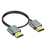 Twozoh Ultra-Thin HDMI to HDMI Cable 1FT, Hyper Slim HDMI 2.0 Cable, Extreme Flexible HDMI Cord Support 3D/4K@60Hz, 2160P, 1080P