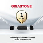 GIGASTONE SD Card Reader, 5-in-1 USB-A/USB-C Card Reader, Dual Slot for SD/Micro SD/SDHC/SDXC, Compatible with Laptop, PC, iPhone16/15, MacBook Pro/Air, iPad Pro, Android