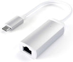 Satechi USB C to Ethernet Cable, Type-C Gigabit Ethernets Adapter, Aluminum Portable Ethernet-to-USB Converter for MacBook Pro/Air, iPad Pro/Air/Mini, Windows Laptop, Switch (Silver)