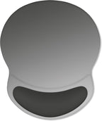 ITNRSIIET Ergonomic Mouse Pad with Comfort Gel Wrist Rest, Non-Slip PU Base, Smooth Textured Surface, Reduces Hand Fatigue & Wrist Pain, 8.7 x 7.2 Inch for Office Gaming Home, Gray Gradient