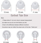 Silicone Ear Tips Replacement Earbud Tips for In-Ear Headphones (Inner Hole 3.8mm-5.5mm) 18 Pairs S M L